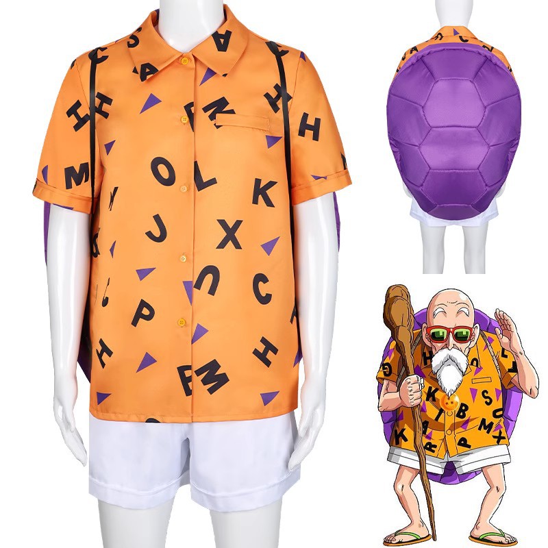 Costume Adulte Maître Roshi Homme Tortue Ermite – Ensemble Complet pour Festival, Fête et Spectacle