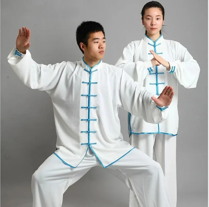 Vêtements traditionnels chinois à manches longues pour hommes, uniforme de KungFu, vêtements d'exercice de chapelle Tai, 14 documents, Wushu Taichapel
