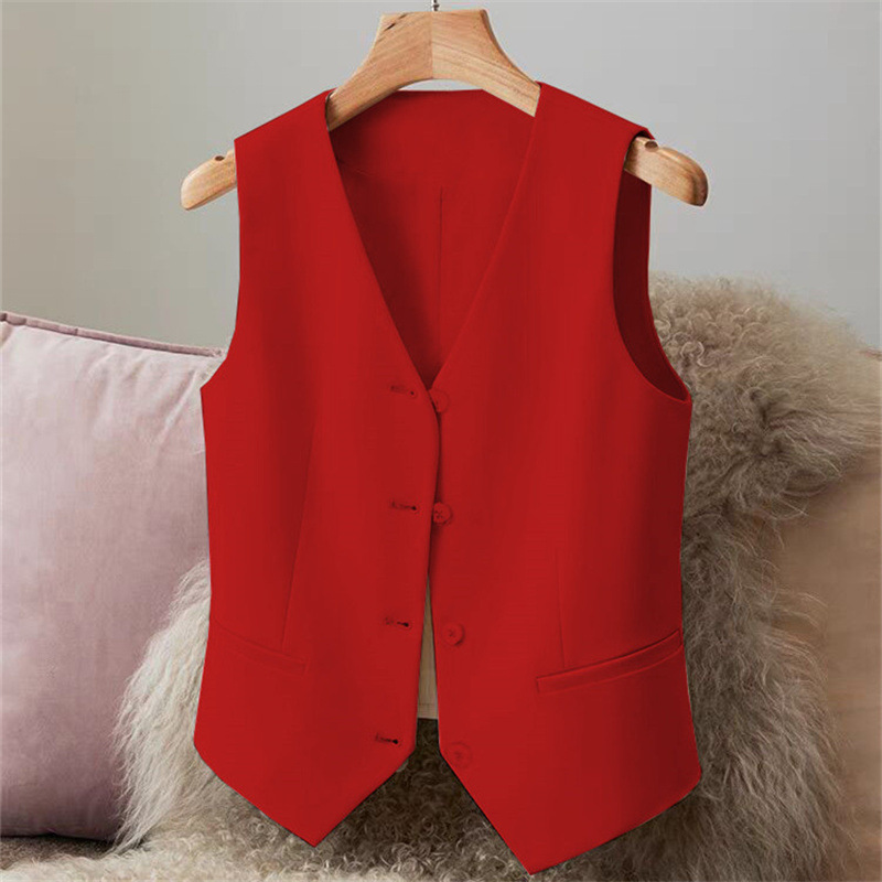 Fibrgla03/Wear-GlaElegant FibrV Neck for Women, Formal Business Style, Retro Office, New
