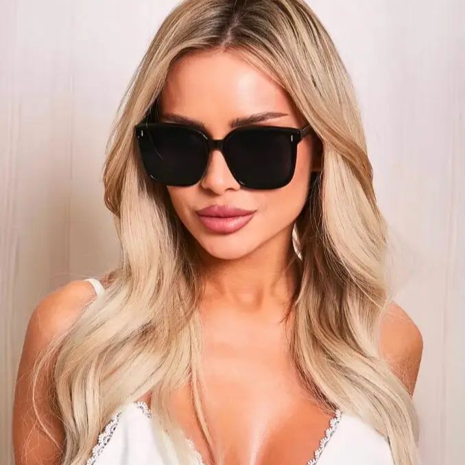 2 pièces lunettes de soleil polarisées femmes hommes Style tendance lunettes de soleil polarisées lunettes carrées Protection UV400 lunettes de rue