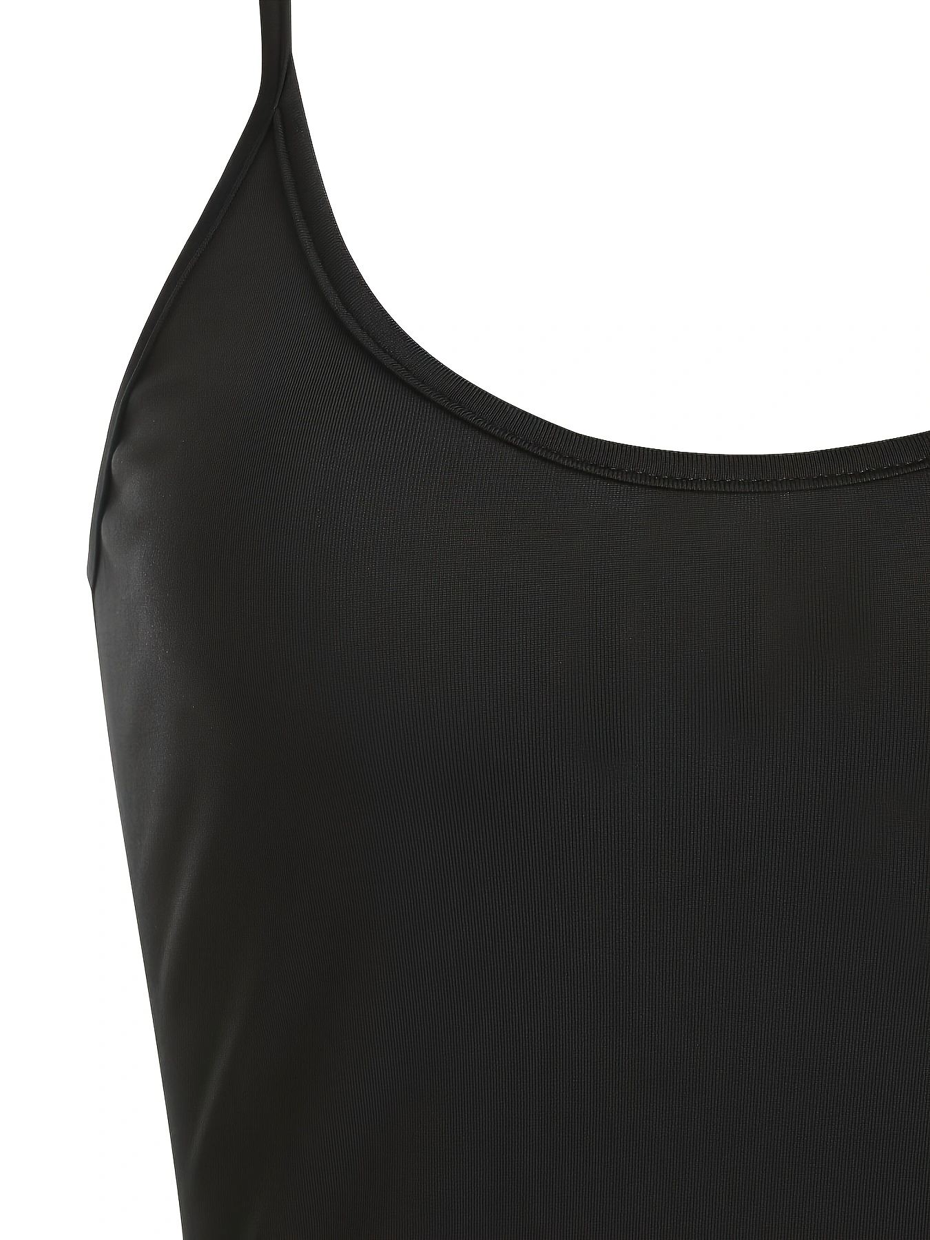 Robe d'été décontractée polyvalente pour femmes grandes tailles ; Robe nuisette unie à fines bretelles réglables