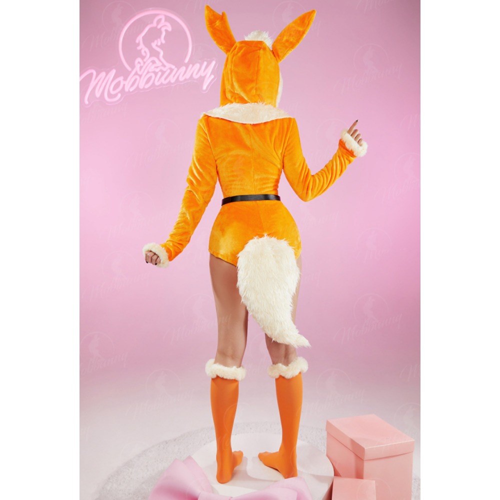 Mobbunny PM Derivative – body en peluche pour femme, barboteuse à capuche et chaussettes avec ceinture et queue, Costume de Cosplay