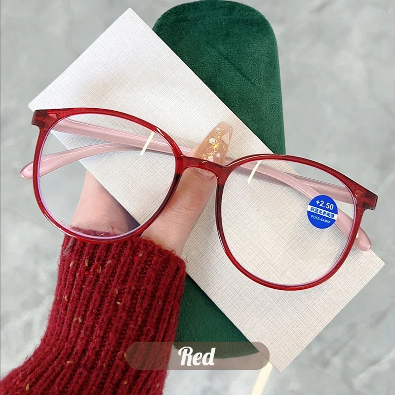 Lunettes de lecture tendance pour femmes, anti-lumière bleue, anti-fatigue, pour hypermétropie, de +1.0 à +4.0