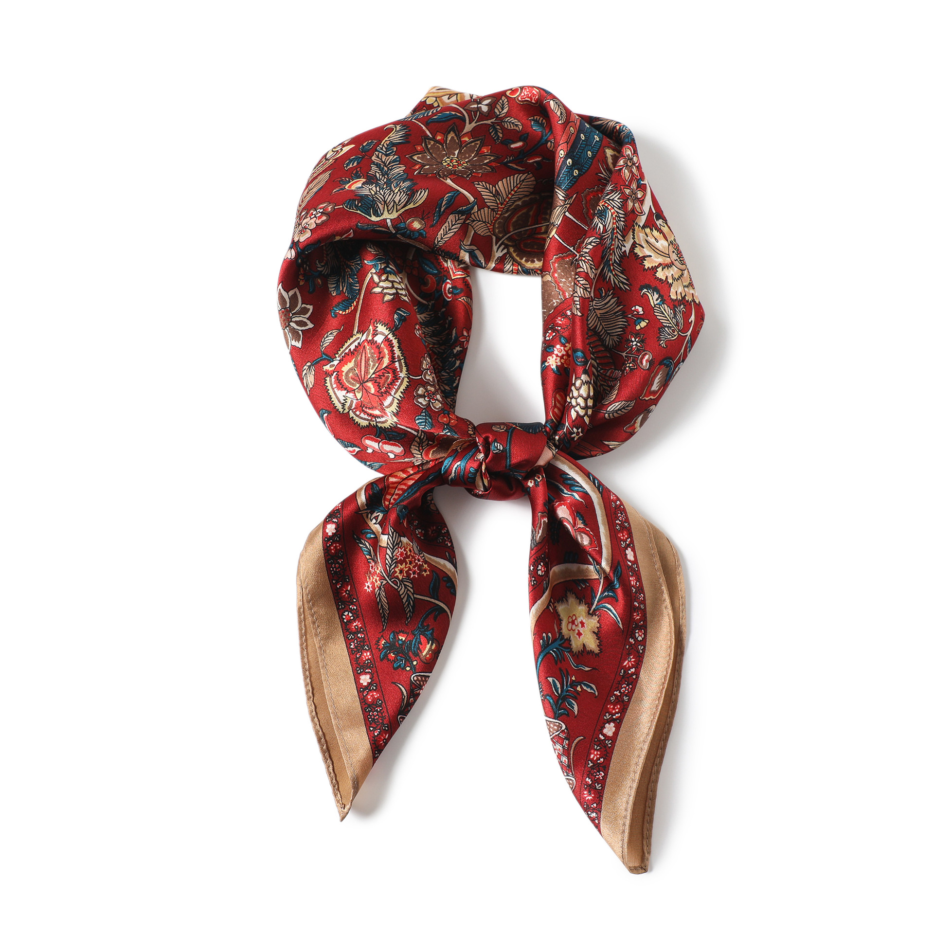 Foulard de luxe femmes printemps imprimé 100% foulards en soie véritable enveloppement châle carré bandana dame nouveau Foulard foulard Hijab Pashmina