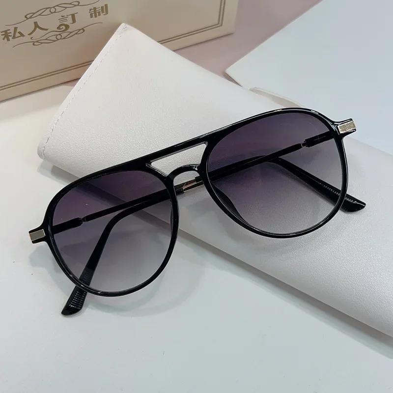 Nouvelles lunettes De soleil surdimensionnées femmes hommes Vintage pilote marque De créateur lunettes De soleil femme grand cadre miroir rétro Oculos De Sol Feminino