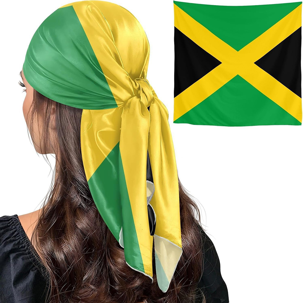 Écharpe carrée avec drapeau national, foulard à la mode avec motif de drapeau, défilés et événements patriotiques, accessoire de mode quotidien au bureau
