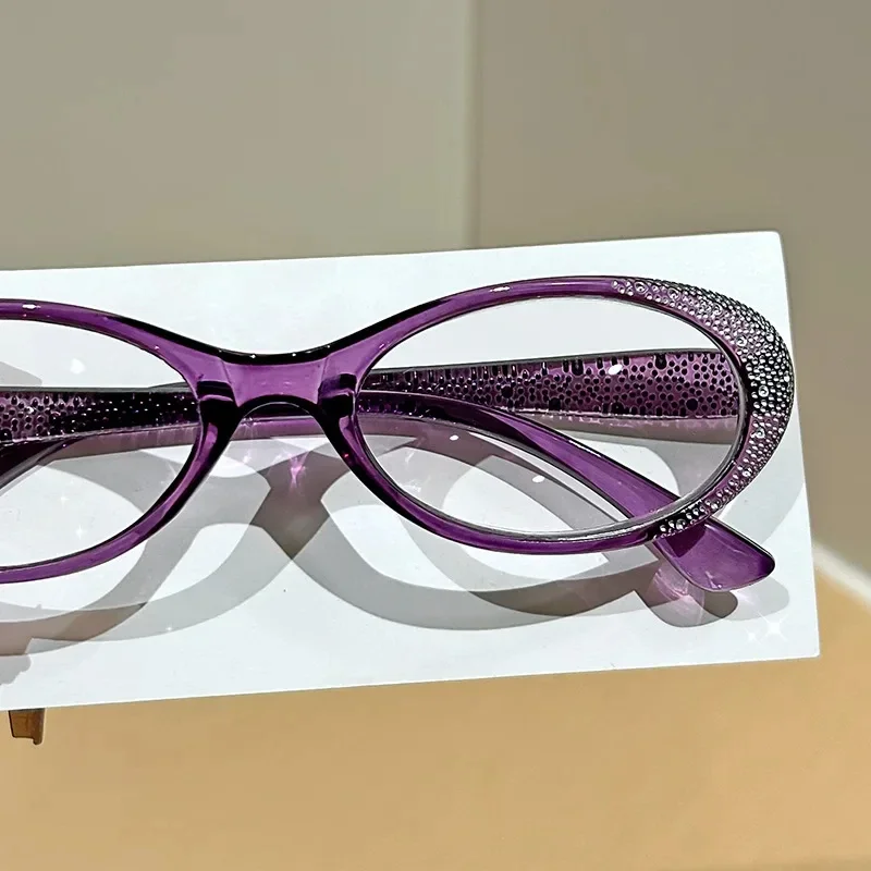 Lunettes de lecture de luxe pour femmes avec diamants, nouvelles lunettes de vue tendance pour hommes et femmes, lunettes anti-lumière bleue de +0.0 à +4.0