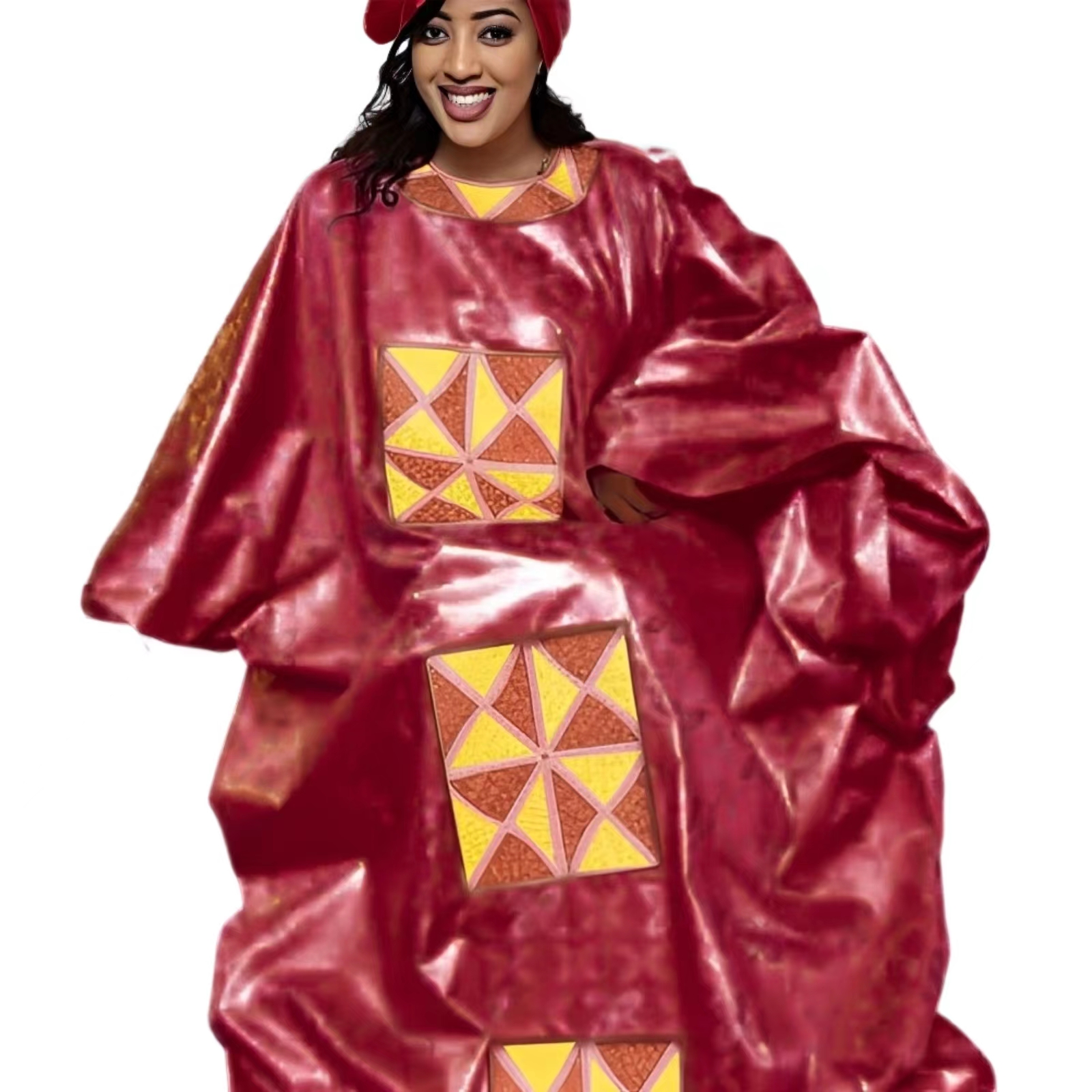 Tenue africaine pour femmes Bazin Riche broderie grande taille robe d'église de fête élégante