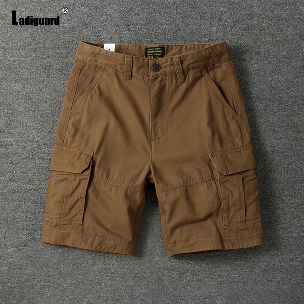 Short Cargo décontracté pour hommes, Style américain et européen, avec poche sur pied, short tactique classique, blanc, kaki, bas court d'extérieur, nouveau, 2025