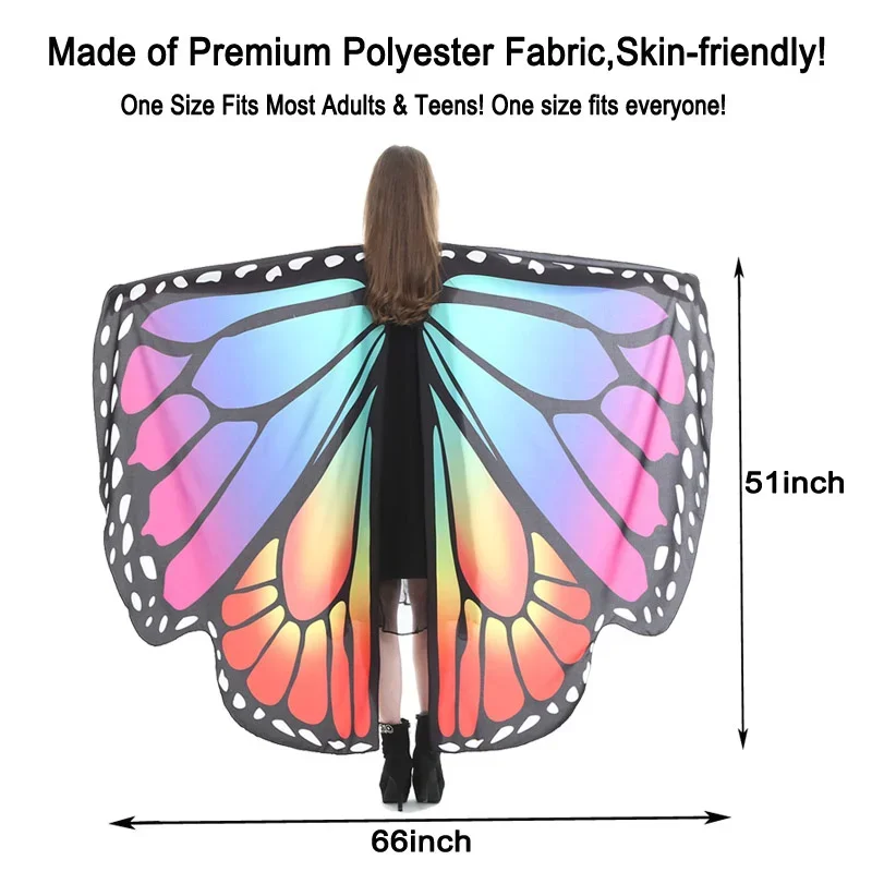 Anime ailes de papillon pour enfants femmes déguisement d'halloween Costume adulte Cosplay femme Cape papillon Costume cosplay costumes