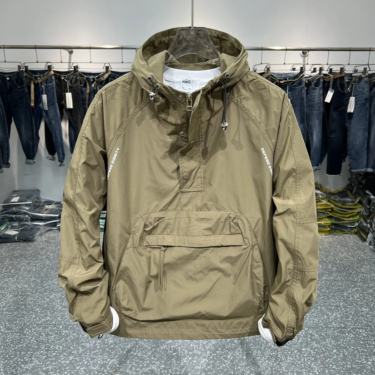 Veste zippée multi-poches pour hommes, vestes de mode coréenne, veste de travail de rue décontractée, coupe couvertes, pilote de baseball trempé
