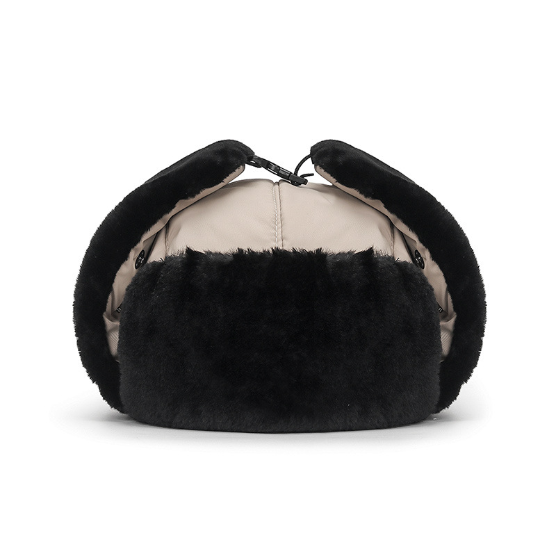 Chapeau de bombardier tendance pour hommes et femmes, bonnet chaud épais et réglable, casquette russe, mode Ushanka, oreillettes d'extérieur, chapeau de pilote chaud