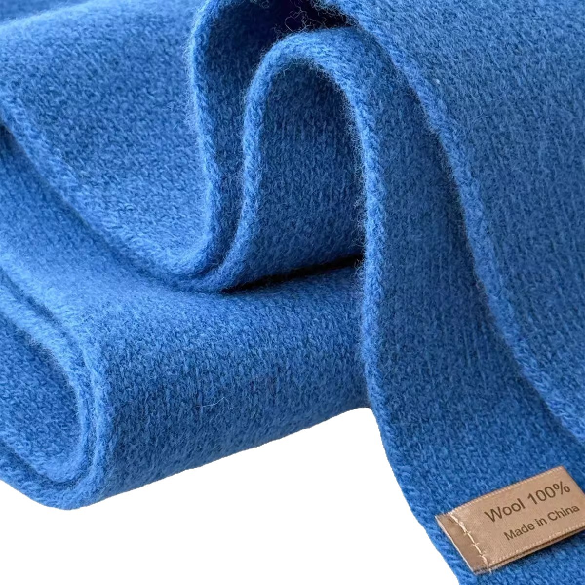 Écharpe 100% laine pour femmes, Style coréen, couleur unie, tricot, chaud et polyvalent, accessoire de mode pour le cou, hiver