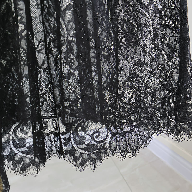 Robe de soirée élégante en dentelle pour femmes, tenue de soirée élégante, Sexy, transparente, Maxi, moulante, gothique, mode Lolita, jupe noire, 2024