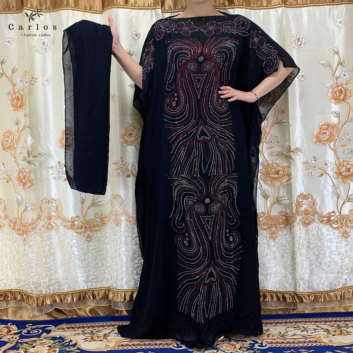 2025 nouvelle Robe longue africaine Maxi robes africaines pour femmes grande taille des deux côtés Robe en diamant Robe Femme vêtements vêtements africains
