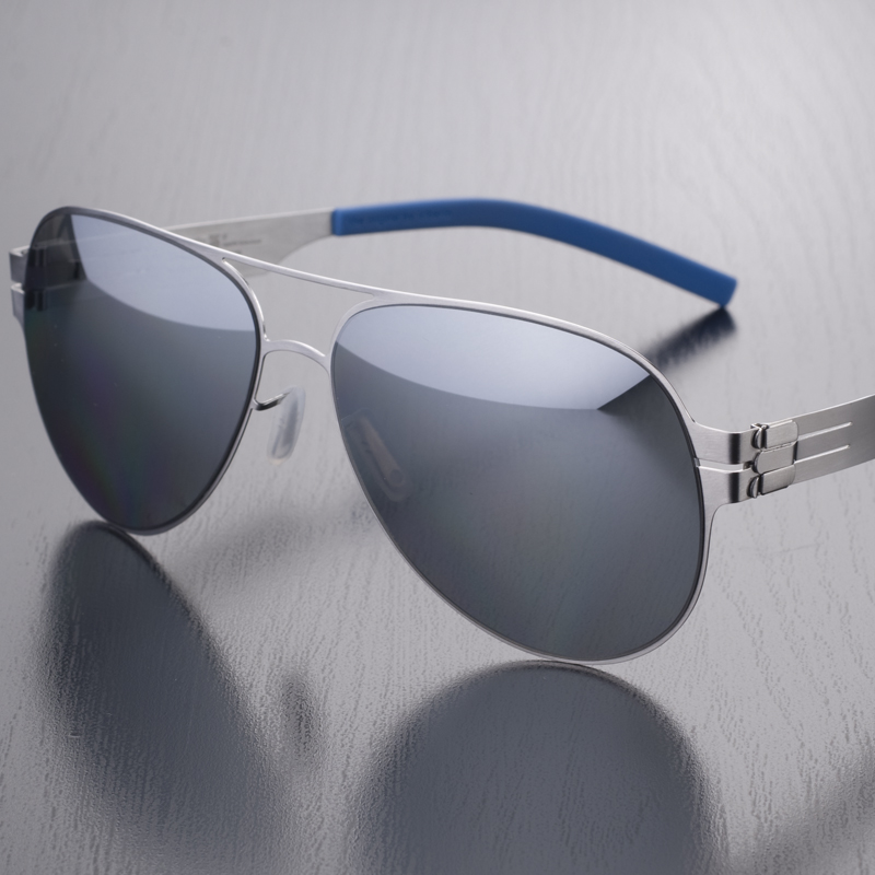 Lunettes de soleil aviateur de marque allemande de luxe pour hommes et femmes, ultralégères, sans vis, à la mode, en forme de grenouille