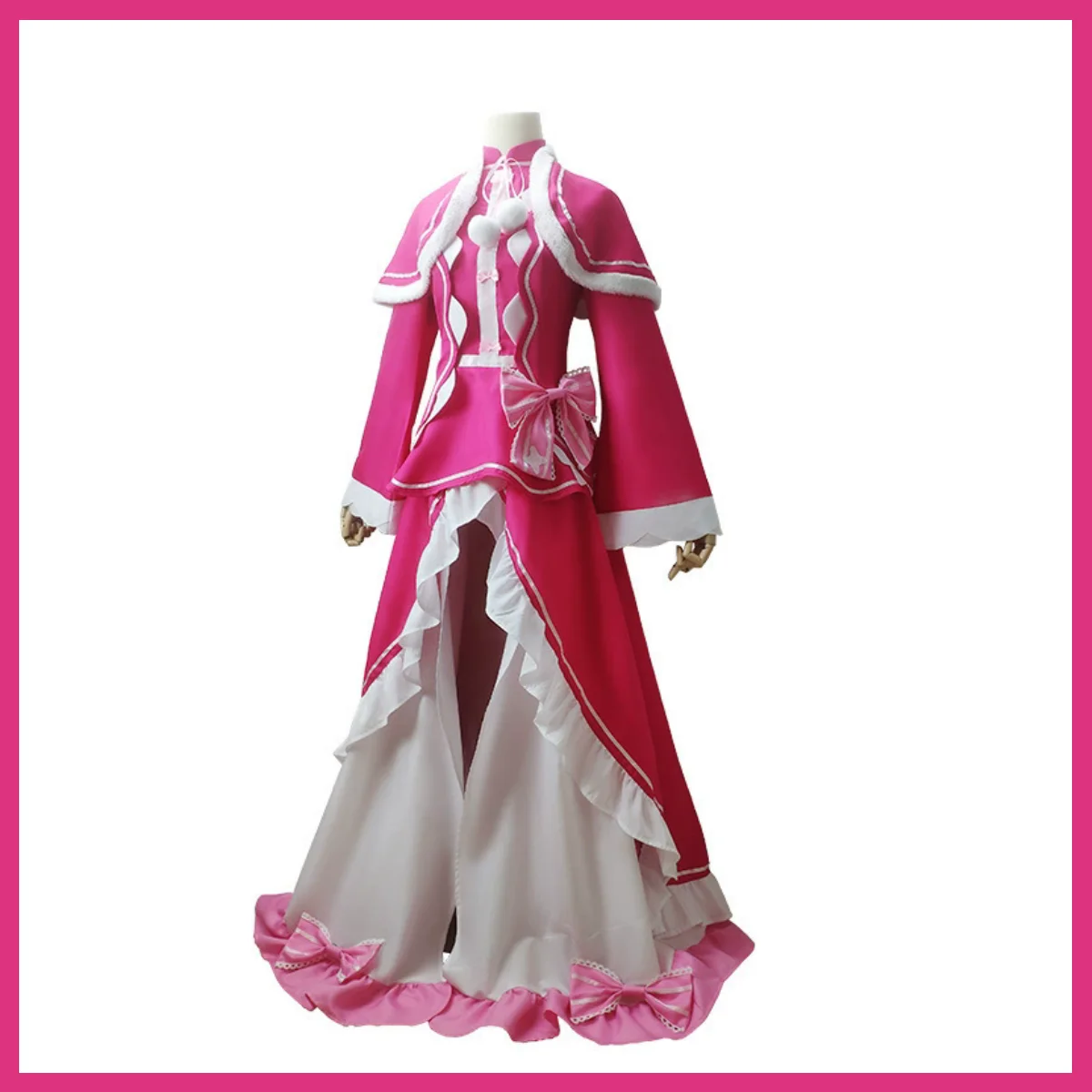 XQAnime Re: la vie dans un monde différent de zéro Beatrice Cosplay Costume perruque robe de princesse Lolita châle femme Kawaii carnaval Su