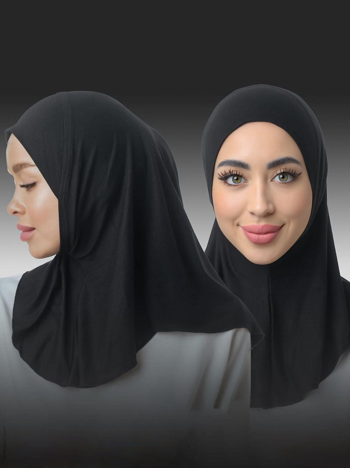 Sous-écharpe islamique à couverture complète, Turban extensible, Bonnet Hijab prêt à porter, fermeture à pression, Hijab instantané pour femmes musulmanes