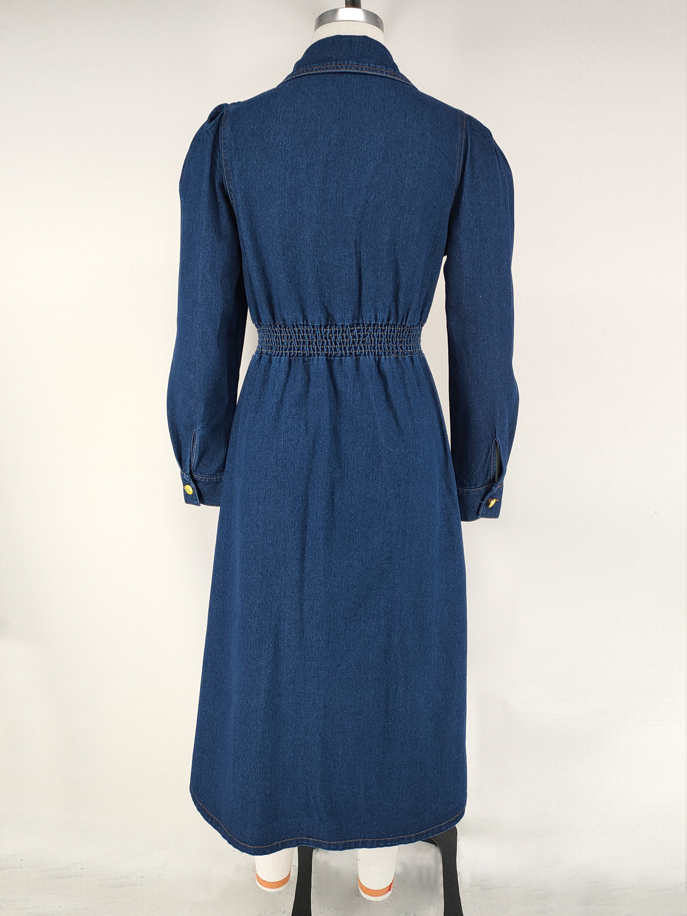 Robe en jean croisée à manches courtes pour femme, style décontracté avec ceinture, nouvelle collection 2026