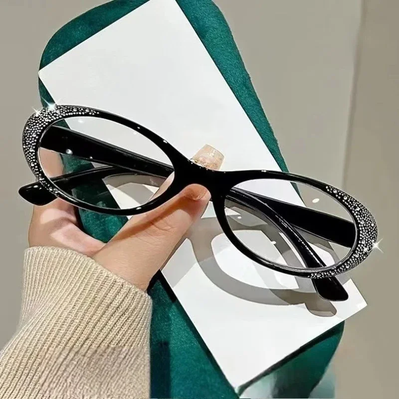 Lunettes de lecture de luxe pour femmes avec diamants, nouvelles lunettes de vue tendance pour hommes et femmes, lunettes anti-lumière bleue de +0.0 à +4.0