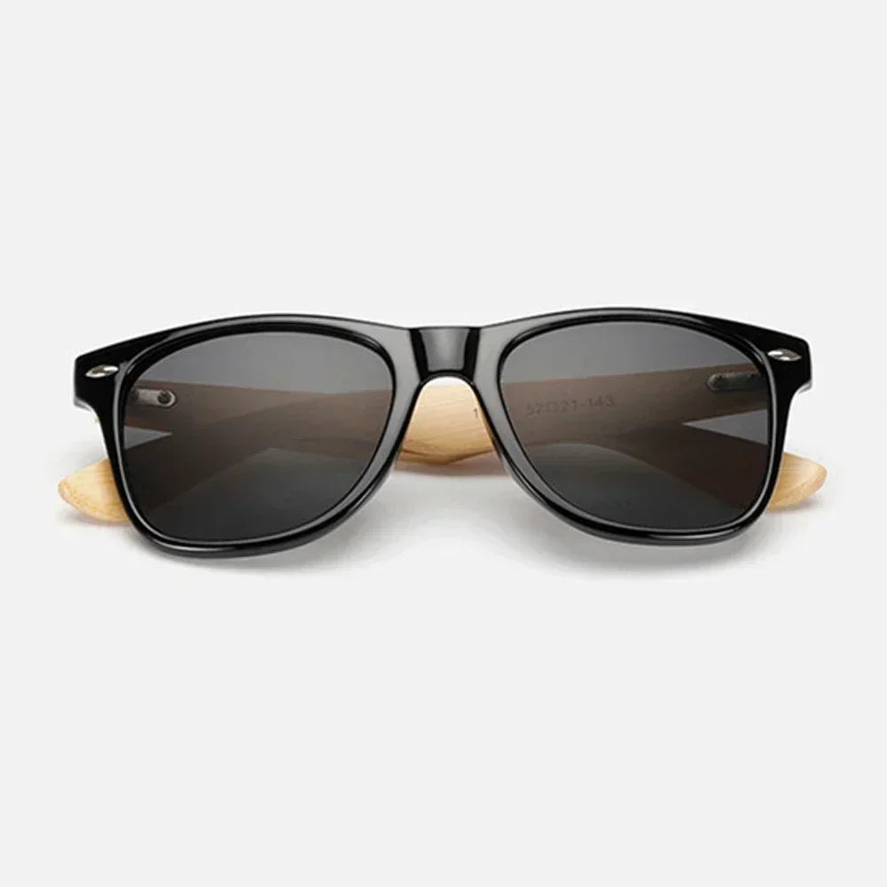 Lunettes de soleil en bois naturel pour hommes et femmes, lunettes de soleil polarisées à la mode avec monture en bois d'origine
