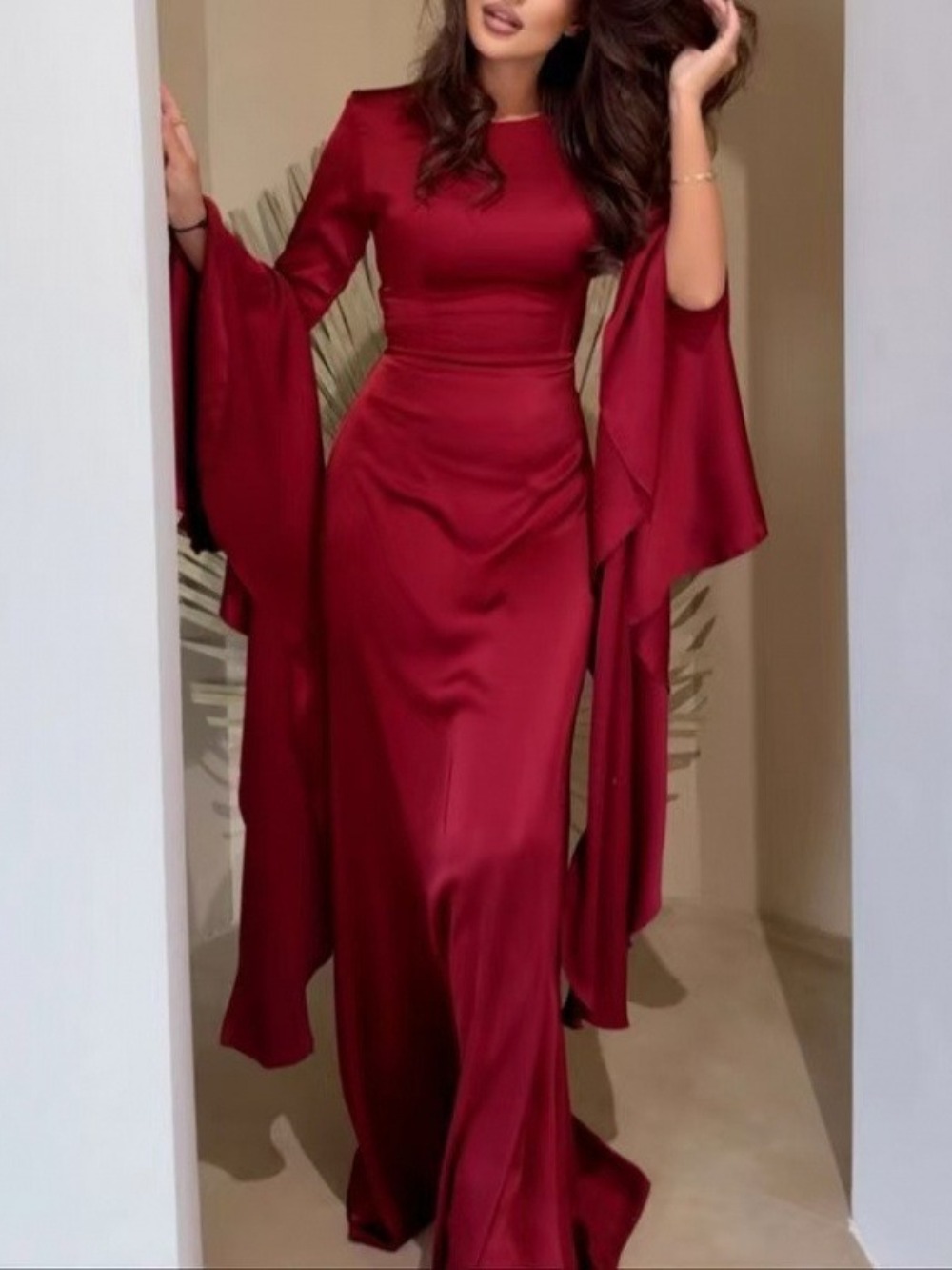 Eid femmes musulmanes Robe Abaya manches évasées robes Largos fête Caftan Jalabiya Ramadan robes longues dubaï caftan Robe arabe 2025