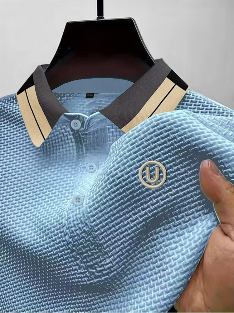 T-shirt à manches courtes pour hommes, haut d'été en soie glacée, vêtements pour hommes