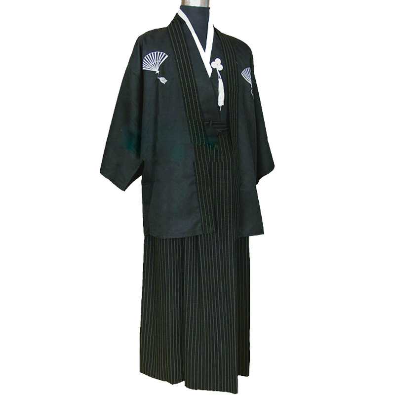 Kimono japonais Vintage pour hommes, robe traditionnelle japonaise Yukata, Costumes de danse sur scène, vêtements de samouraï pour hommes