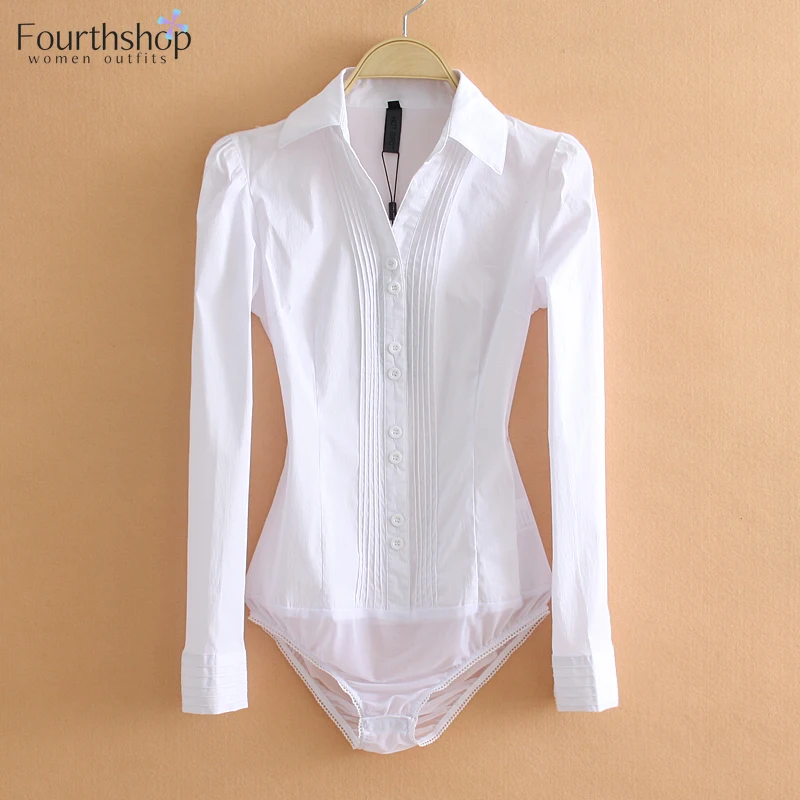 Tenues de travail de bureau, body à manches longues et courtes, chemises blanches, chemisiers noirs, barboteuse à la mode, salopette élégante pour femmes
