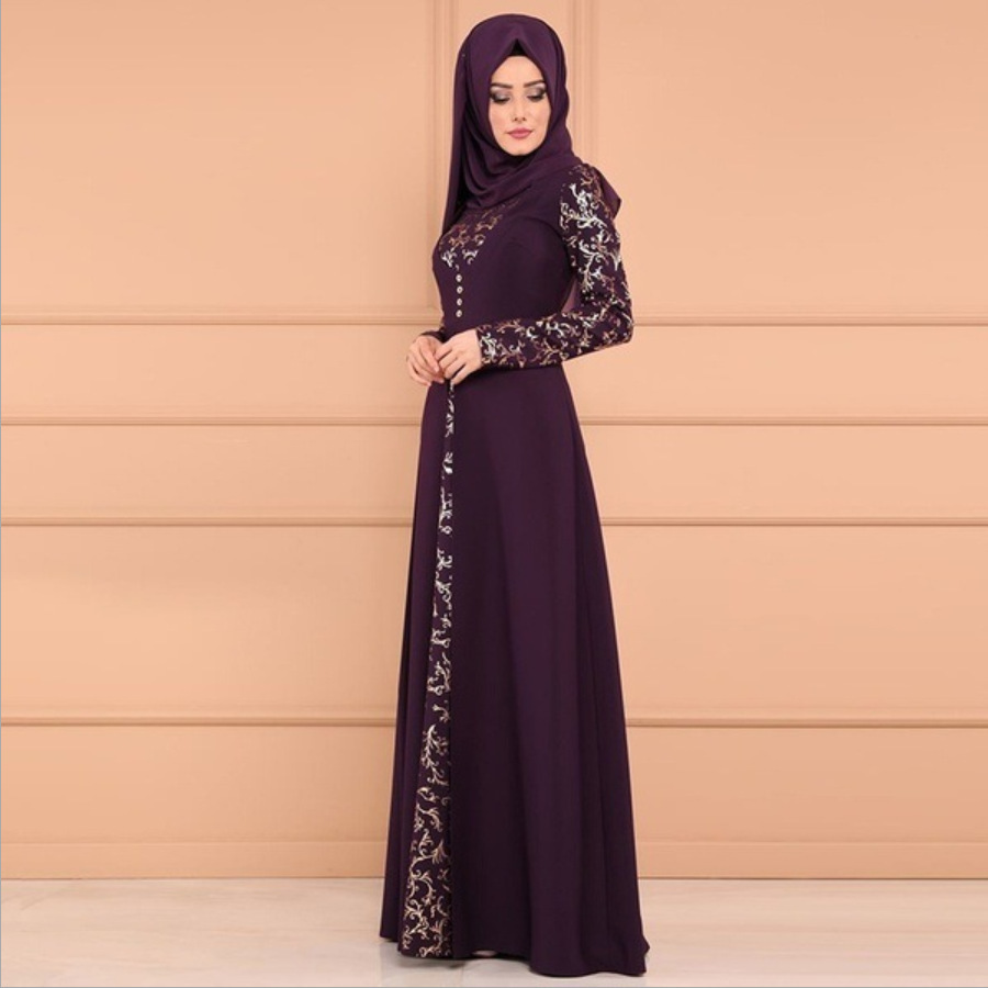 Robe Hijab pour femmes musulmanes, abaya, turquie, arabe, caftan, dubaï, kaftan, marocain, grande taille