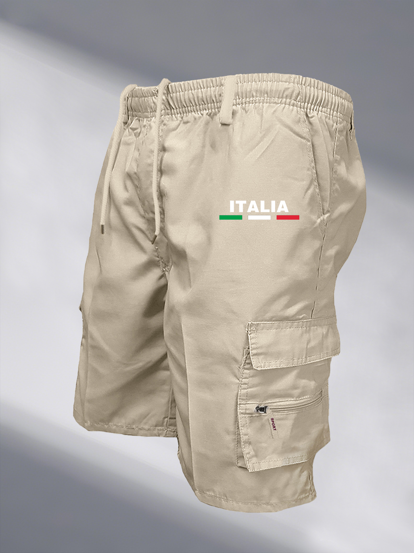 Short tactique pour hommes, Cargo décontracté, longueur aux genoux, multi-poches, taille élastique, salopette de travail et de randonnée, pantalon court, été