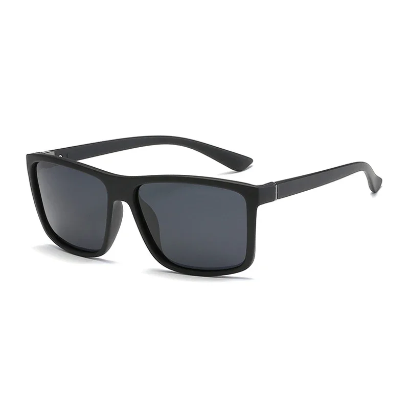 Lunettes de soleil polarisées carrées de luxe vintage pour hommes et femmes, mode, voyage, conduite, anti-éblouissement, lunettes de soleil pour hommes, UV400