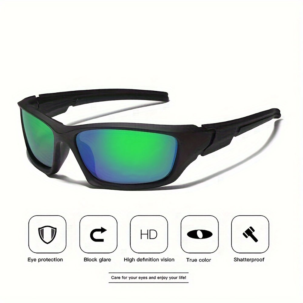 Lunettes de soleil polarisées pour hommes, 5 pièces, mode plein air, sport, pêche, cyclisme, Protection des yeux, Design de luxe, Uv400