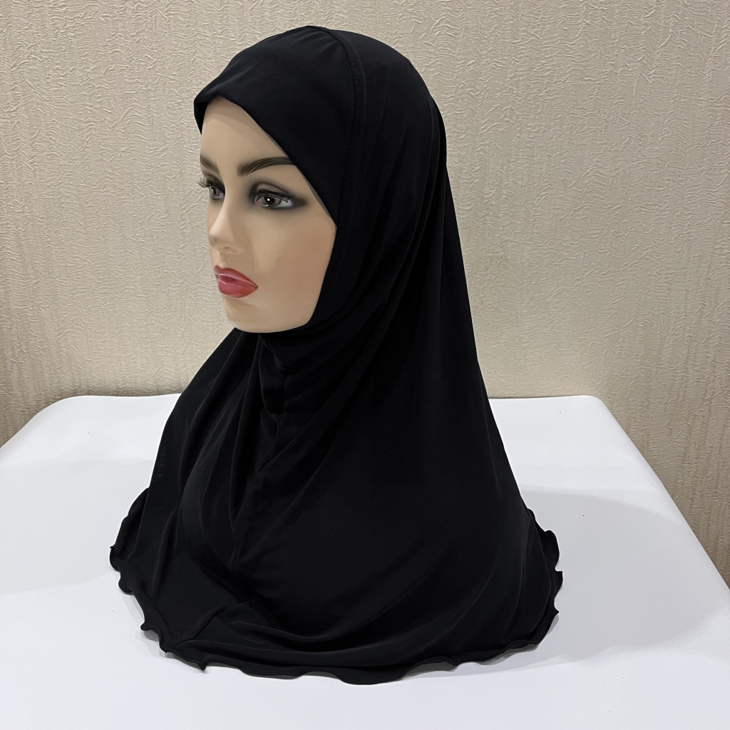 Foulard Hijabs du Ramadan pour Enfant Fille de 7 à 12 Ans, Châles Musulmans Islamiques, Écharpe de Sauna Douce Commandée, Fille Malaisienne