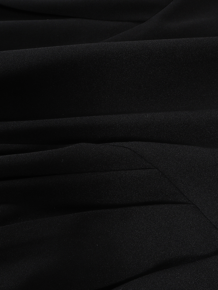 Robe pull à col carré pour femme, style décontracté et élégant, manches longues, couleur unie, polyester, nouvelle collection 2025