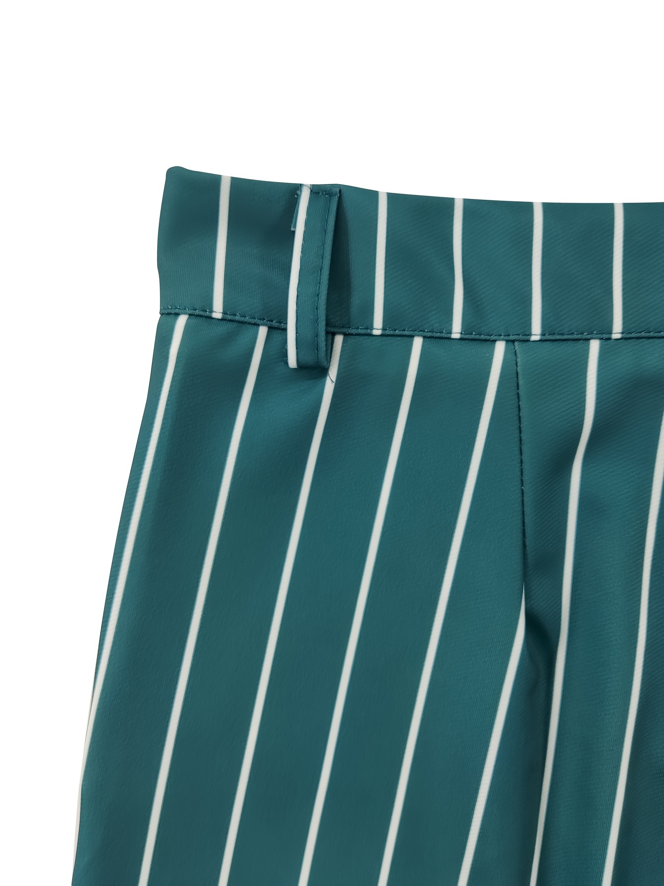 Pantalon décontracté à coupe droite pour homme – Polyvalent et élégant ; Pantalon habillé rayé coupe ajustée pour un look professionnel raffiné.