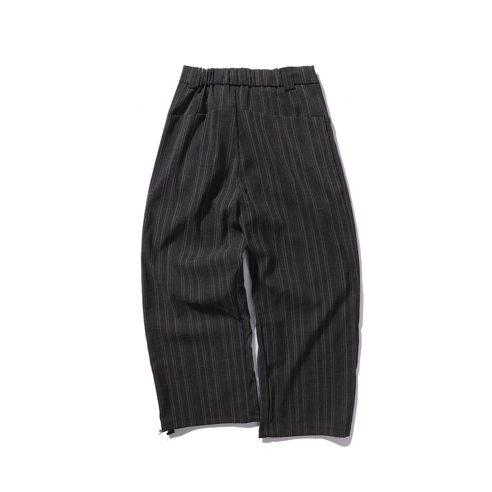 Pantalon de costume de bureau élégant à taille élastique et coupe large pour femmes et hommes, streetwear, mode tendance hiver-printemps