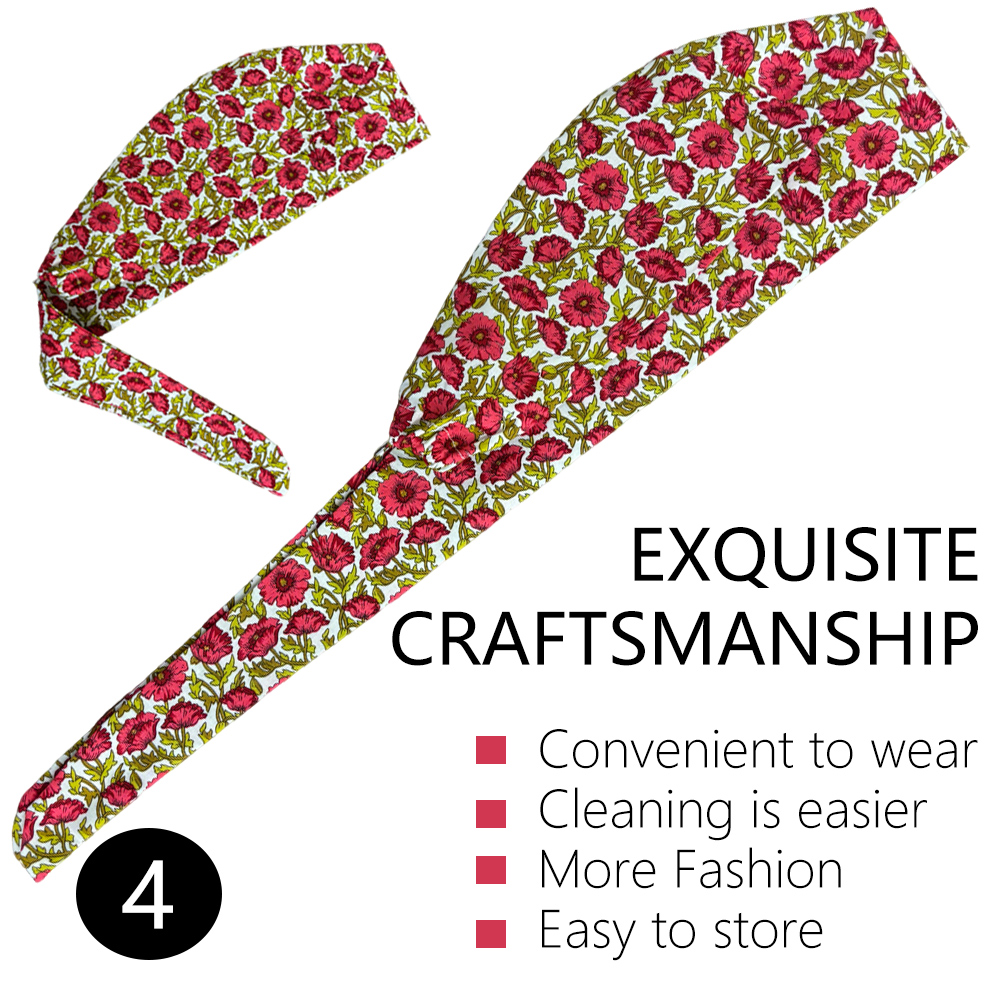 Chapeau chirurgical d'allaitement pour femme et homme, en coton, pour animalerie dentaire, Chef, Salon de beauté, travail, chirurgie, casquettes médicales avec bandeau