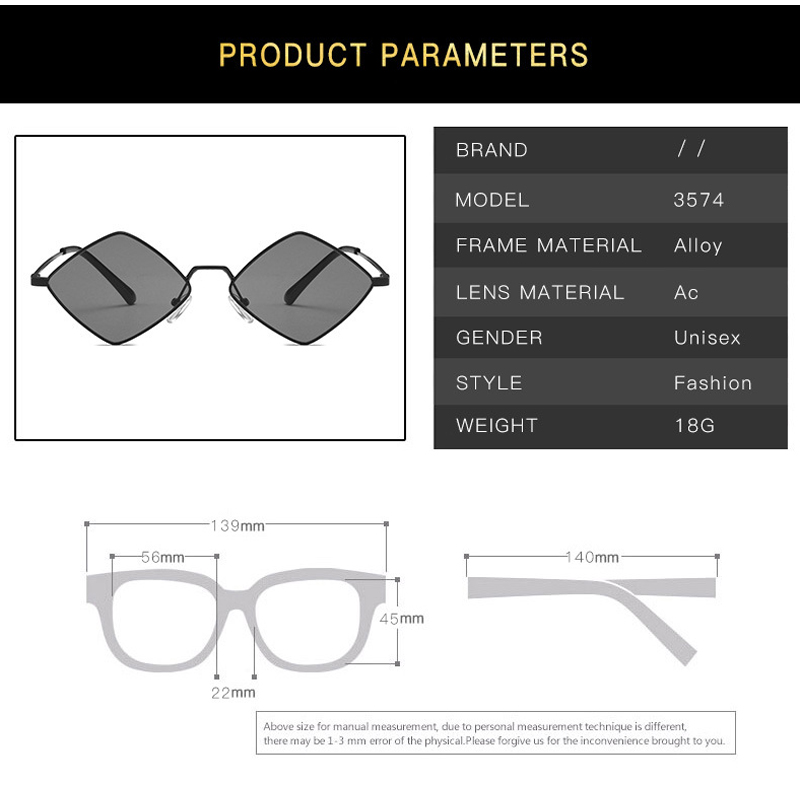 Lunettes de soleil en métal losange pour femmes 2024, lunettes de soleil vintage à monture irrégulière pour hommes, lunettes de soleil UV400 pour femmes, lunettes de protection, Oculos, Gafas De Sol