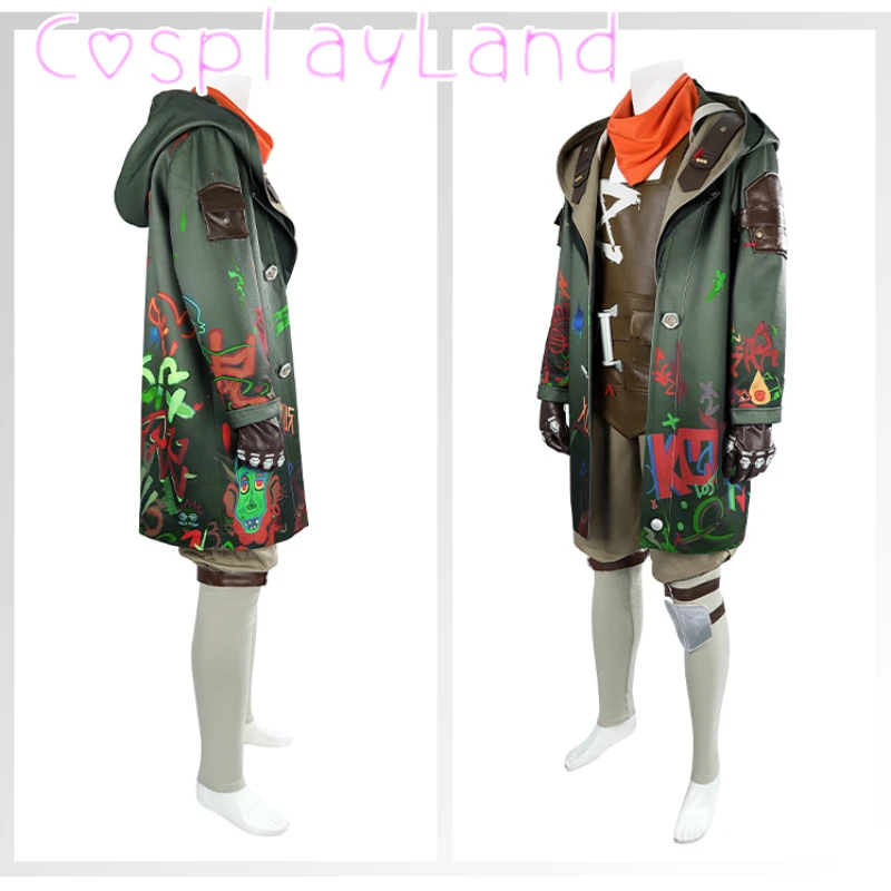 Arcane Ekko Costume LOL Ekko Cosplay Costume noël nouvel an bande dessinée Con hommes Costume jeu tenue veste bottes taille personnalisée