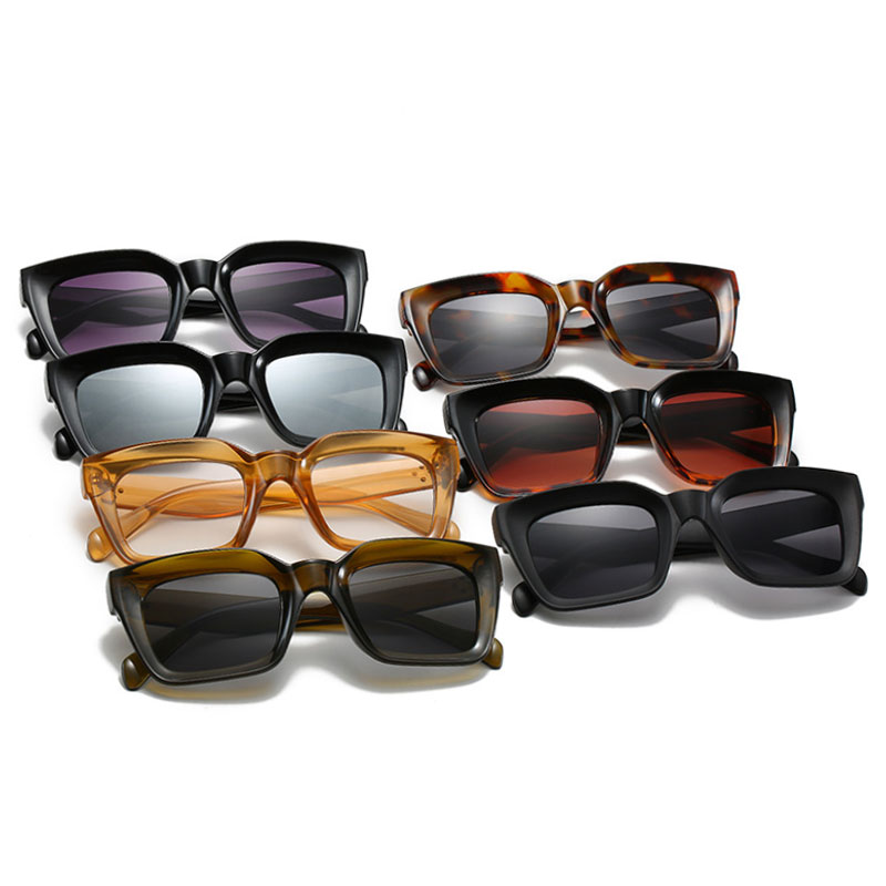Lunettes de soleil carrées UV400 pour femmes, marque de luxe, Vintage, surdimensionnées, pour hommes, mode dames, grande monture, 2022