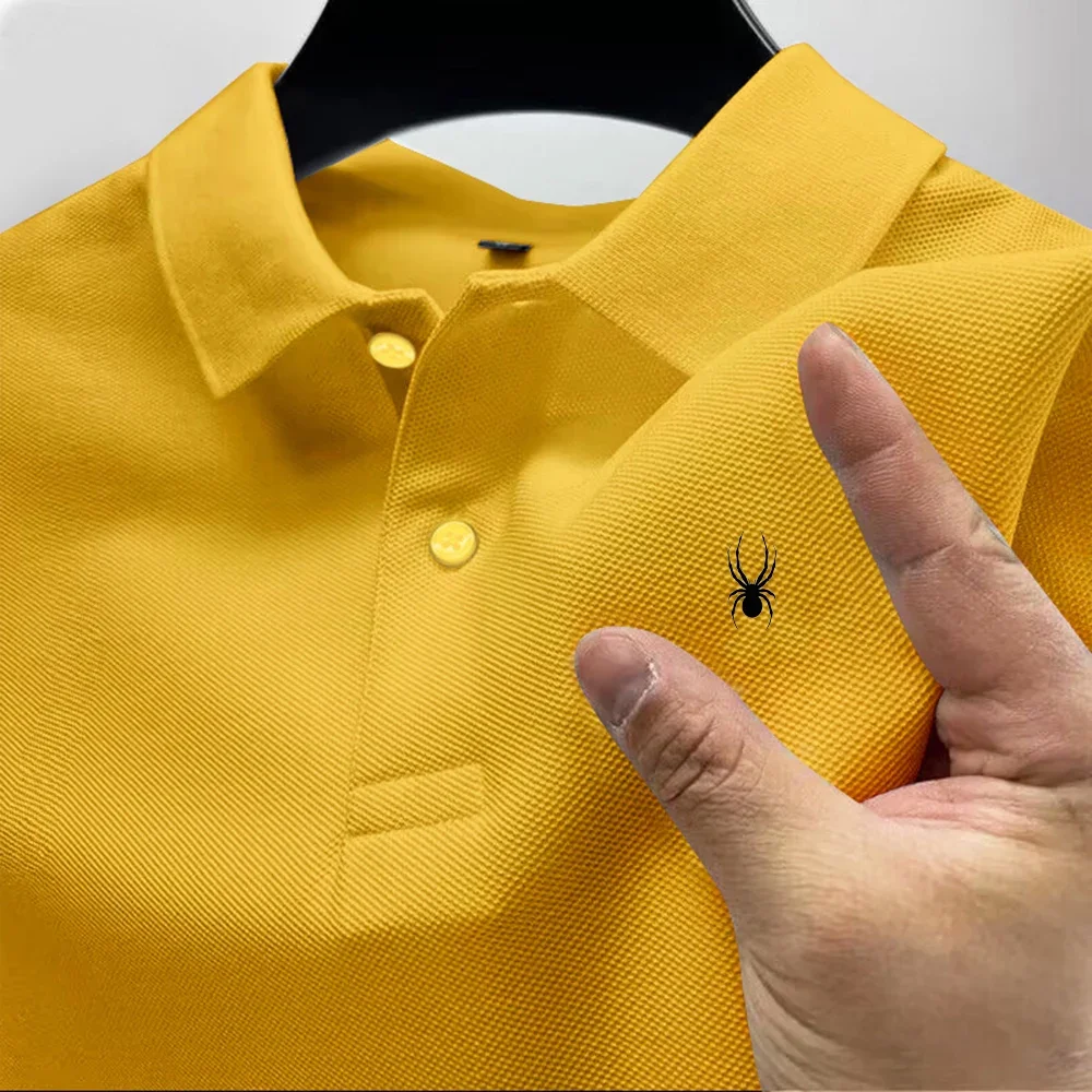 Chemise Homme Modèle 2026 à Imprimé Multicolore, Manches Courtes, Col Décontracté, Polyvalente pour les Affaires, Nouveauté d'Été
