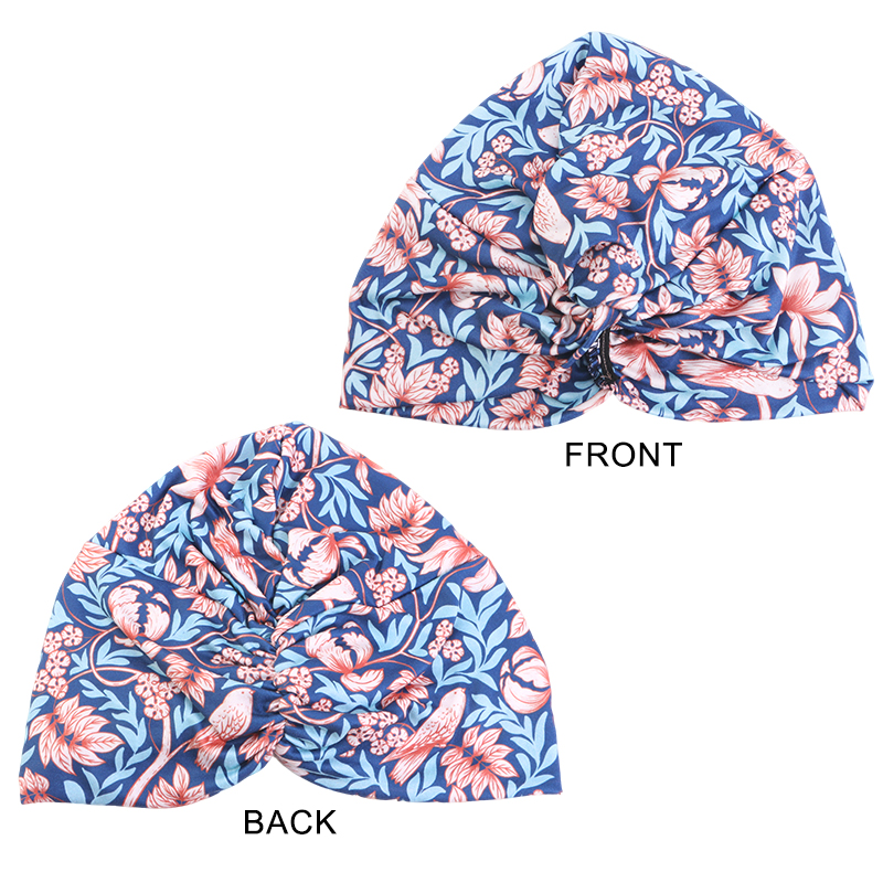 Chapeau Turban Musulman à Imprimé Floral pour Femme, Foulard Hijab, Chapeau Islamique Africain pour Perte de Cheveux, Bonnet Chimio, Casquette Arabe Islamique