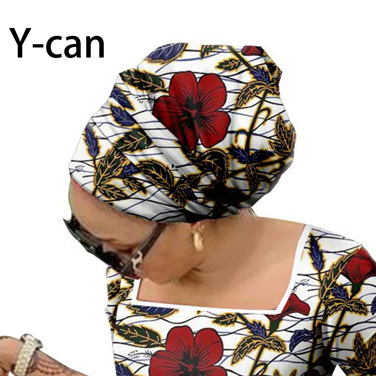 Foulard africain pour femmes, accessoire d'été traditionnel Dashiki imprimé assorti, Turban Bazin Riche, Date Shopping décontracté