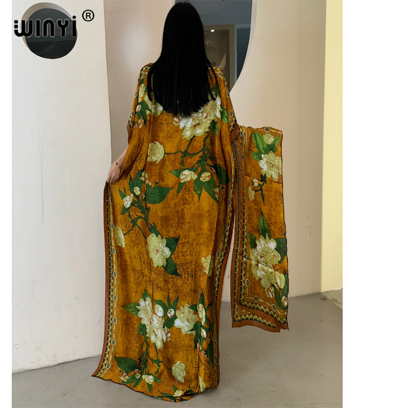 WINYI robe traditionnelle africaine musulmane pour femme abaya dubaï caftan de luxe robe de soirée élégante robe Maxi longueur couvertures de plage