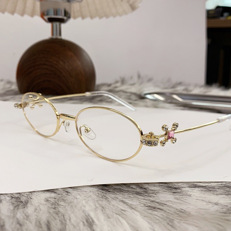 Lunettes de Style à la mode pour femmes, forme ovale, blocage de la lumière bleue, monture pour femmes, verre populaire et élégant pour filles