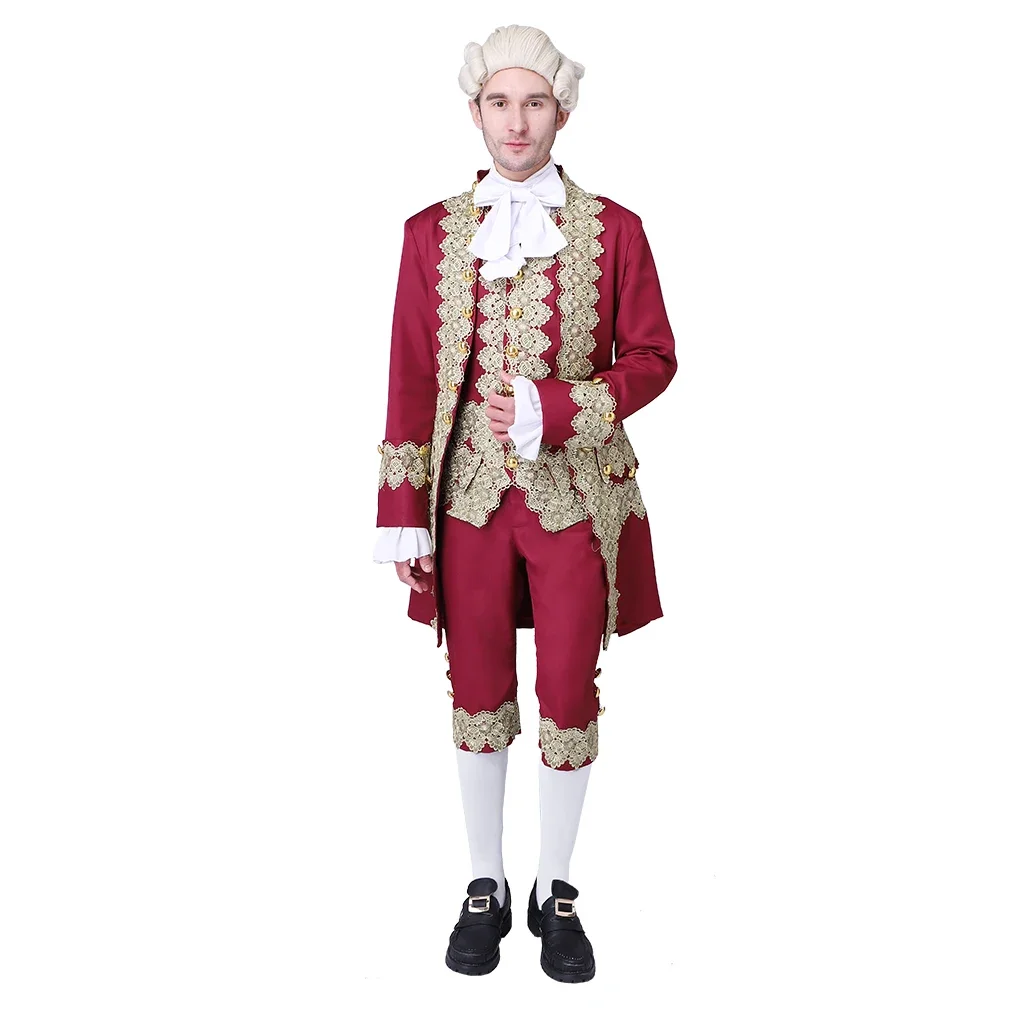 Regency Tailcoat pour homme, veste victorienne, Marie Antoinette, costume imbibé, tenue de fête d'Halloween, siècle participé