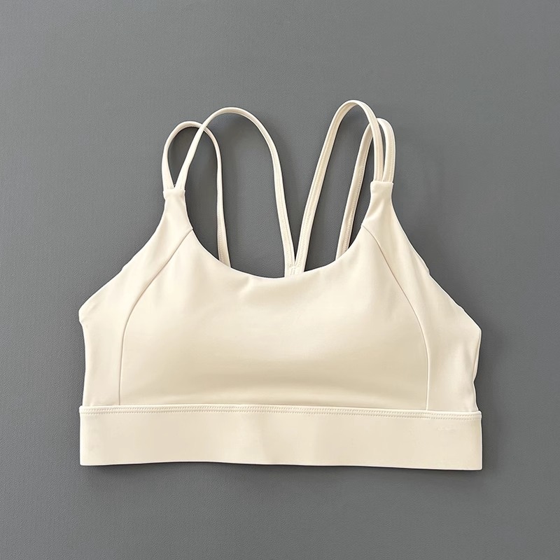 Soutien-gorge de sport à fort impact pour femme : haut intégré avec soutien Lockdown pour la course/yoga avec compression Racerback