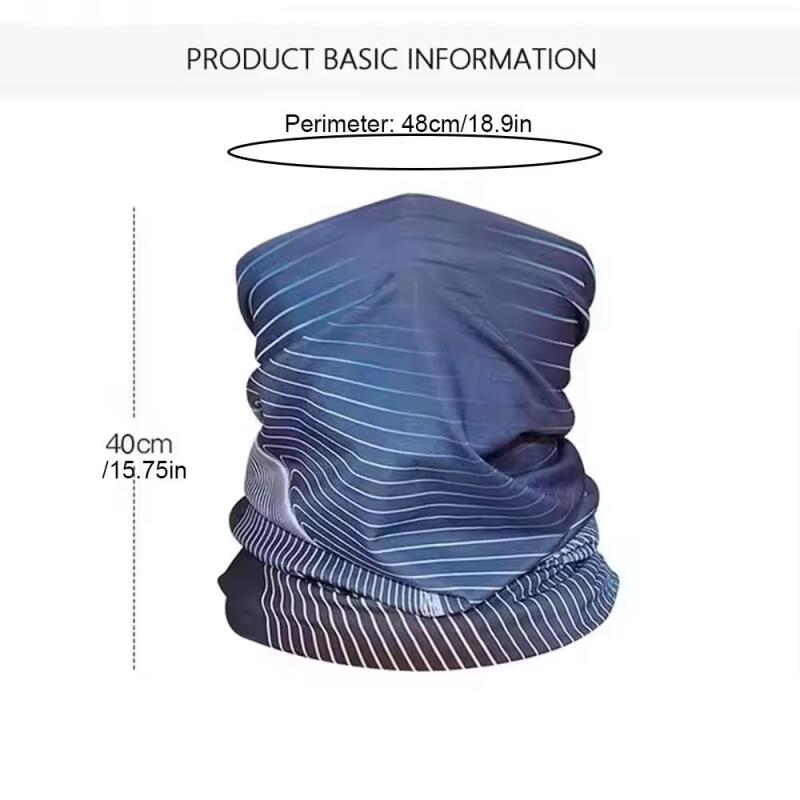Écharpe de montagne en soie glacée, masque facial de protection solaire, bandana unisexe pour la pêche et le cyclisme en extérieur
