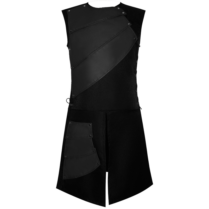 Archer médiéval en cuir pour hommes, armure rétro viking, cosplay de la Renaissance, costume de fête à thème Y, mode chaude, patchwork de fibres